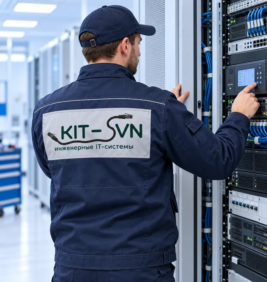 Мастер KIT-SVN проверяет оборудование